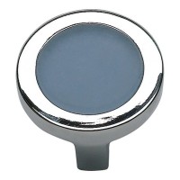 Spa Blue Square Cabinet Knob (1-3/8") - Brushed Nickel (230-BLU-BRN) by Atlas Homewares