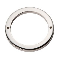 Tableau Round Base Pull Backplate (3" CTC) - Polished Nickel (391-PN) by Atlas Homewares