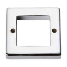 Tableau Square Base Pull Backplate (1-7/16" CTC) - Polished Chrome (392-CH) by Atlas Homewares