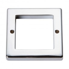 Tableau Square Base Pull Backplate (1-7/8" CTC) - Polished Chrome (393-CH) by Atlas Homewares