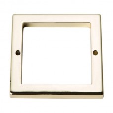 Tableau Square Base Pull Backplate (2-1/2" CTC) - French Gold (394-FG) by Atlas Homewares