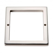 Tableau Square Base Pull Backplate (3" CTC) - Polished Nickel (395-PN) by Atlas Homewares