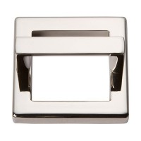 Tableau Square Base and Top Drawer Pull (1-7/8" CTC) - Polished Nickel (409-PN) by Atlas Homewares