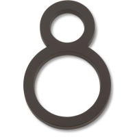 Modern Avalon #8 House Number (4-1/2") - Aged Bronze (AVN8-O) by Atlas Homewares