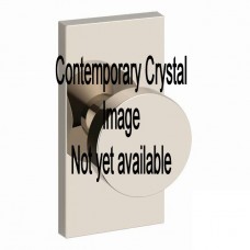Contemporary Crystal Door Knob Set w/ Contemporary Five Inch Rosette (CCY) by Baldwin Reserve