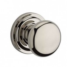 Traditional Round Door Knob Set w/ Traditional Round Rosette (ROU) by Baldwin Reserve