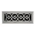 Scroll Floor Vent Register w/ Damper (Various Finishes - Various Sizes) by Brass Accents