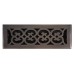 Scroll Floor Vent Register w/ Damper (Various Finishes - Various Sizes) by Brass Accents