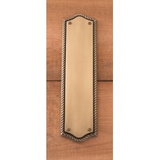 Oval Rope Push Plate (A06-P0250) by Brass Accents