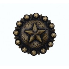 Berry Star Cabinet Knob (KB00957) - Western Collection from Buck Snort Lodge