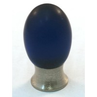 Matte Cobalt Blue Oval Cabinet Knob (20mm) (101-CM020) by Cal Crystal