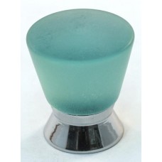 Matte Turquoise Cone Cabinet Knob (25mm) (102-CM001) by Cal Crystal