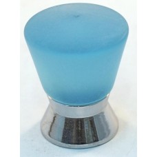 Matte Light Blue Cone Cabinet Knob (25mm) (102-CM002) by Cal Crystal