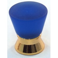 Matte Blue Cone Cabinet Knob (25mm) (102-CM003) by Cal Crystal