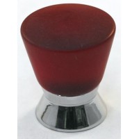 Matte Red Cone Cabinet Knob (25mm) (102-CM018) by Cal Crystal