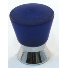 Matte Cobalt Blue Cone Cabinet Knob (25mm) (102-CM020) by Cal Crystal