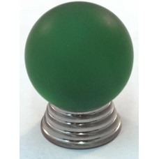 Matte Green Ball Cabinet Knob (25mm) (106-CM014) by Cal Crystal