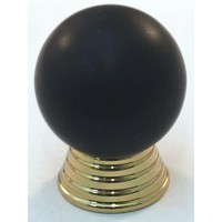 Matte Black Ball Cabinet Knob (25mm) (106-M034) by Cal Crystal