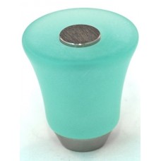 Matte Turquoise Flair Cabinet Knob (29mm) (109-CM001) by Cal Crystal