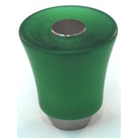 Matte Green Flair Cabinet Knob (29mm) (109-CM014) by Cal Crystal
