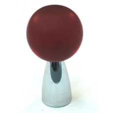 Matte Red Ball Cabinet Knob (22mm) (111-CM018) by Cal Crystal