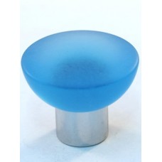 Matte Light Blue Bowl Cabinet Knob (33mm) (113-CM002) by Cal Crystal