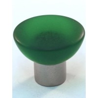 Matte Green Bowl Cabinet Knob (33mm) (113-CM014) by Cal Crystal