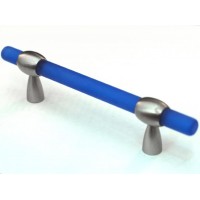 Matte Blue Bar Drawer Pull (Adjustable cc) (134-CM003) by Cal Crystal