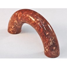 Red Curved Drawer Pull (3"cc) (P-3) by Cal Crystal