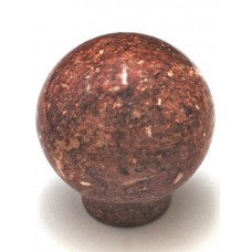 Red Round Ball Cabinet Knob (1-1/2") (RB-2) by Cal Crystal