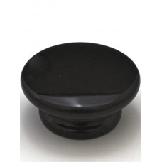 Black Round Cabinet Knob (2") (RP-2) by Cal Crystal