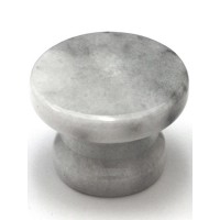 White Round Cabinet Knob (1-3/8") (RP-4) by Cal Crystal