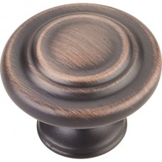 Arcadia Cabinet Knob (1-1/4") - Brushed Oil Rubbed Bronze (107DBAC) by Elements