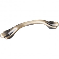 Kingsport Footed Drawer Pull (3" CTC) - Brushed Antique Brass (3208AB) by Elements