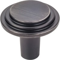 Calloway Cabinet Knob (1-1/8") - Brushed Pewter (331BNBDL) by Elements