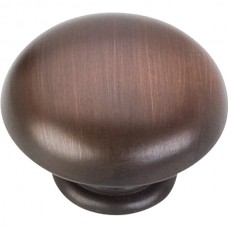 Gatsby Mushroom Cabinet Knob (1-3/16") - Brushed Oil Rubbed Bronze (3950-DBAC) by Elements