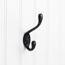 Double Coat / Hat Hook (4-1/2") - Brushed Oil Rubbed Bronze (YD40-450DBAC) by Elements