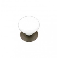 Ice Porcelain Cabinet Knob (1-3/4") - Pewter (86034) by Emtek