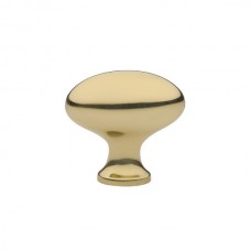 Egg Cabinet Knob (1-3/4") - Polished Brass (86124) by Emtek