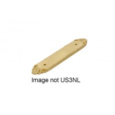 Ribbon & Reed Pull Backplate (4" cc) - Unlacquered Brass (86294) by Emtek