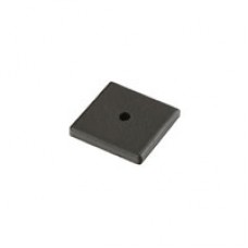 Square Knob Backplate (1-1/4") - Flat Black Bronze (86342) by Emtek