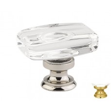 Windsor Glass Cabinet Knob (1-5/8") - Satin Brass (86566) by Emtek