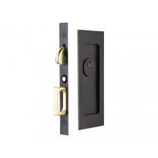 Modern Rectangular Keyed Mortise Pocket Door Set (2113) by Emtek