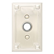 Arts & Crafts Rectangular Door Bell Button (2451) by Emtek