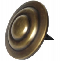 Extra Large Three Tier Round Clavos - Antique Brass (HCL1234) by Gado Gado