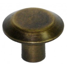 Beveled Edge Flat Cabinet Knob - Antique Brass (HKN1042) by Handcrafted Hardware (formerly Gado Gado)