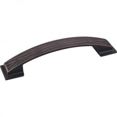 Aberdeen Lined Pillow Drawer Pull (128mm CTC) - Brushed Oil Rubbed Bronze (535-128DBAC) by Jeffrey Alexander