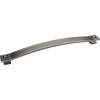 Delmar Square Appliance Pull (12" CTC) - Brushed Pewter (585-12BNBDL) by Jeffrey Alexander