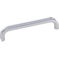 Rae Drawer Pull (128mm CTC) - Polished Chrome (667-128PC) by Jeffrey Alexander