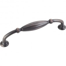 Glenmore Ribbed Drawer Pull (128mm CTC) - Brushed Oil Rubbed Bronze (718DBAC) by Jeffrey Alexander